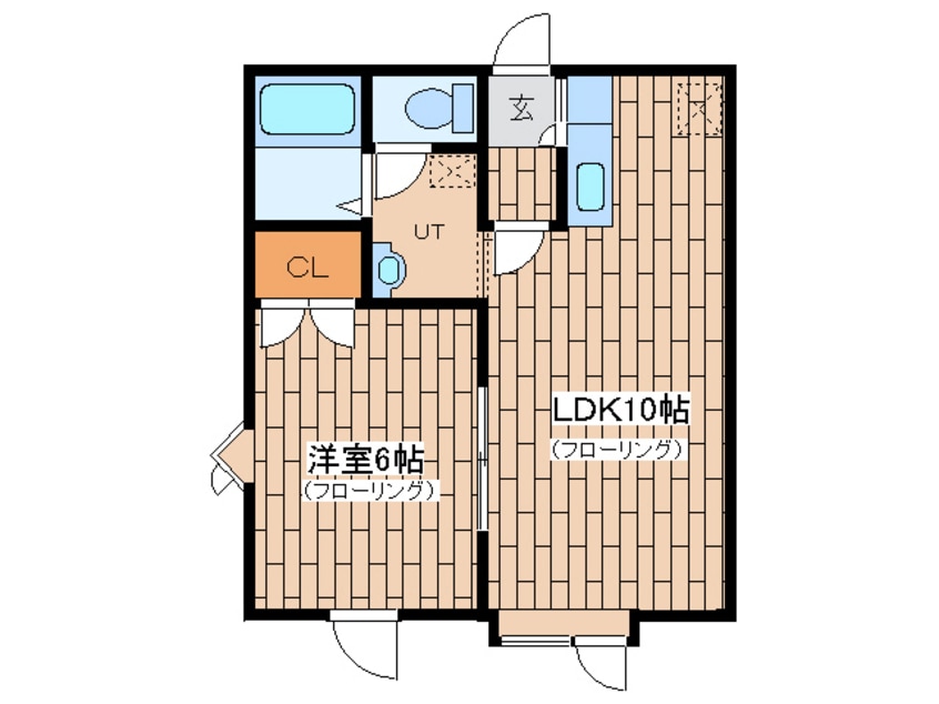 間取図 中央バス（岩見沢市）/７条東１１丁目 徒歩6分 1階 築26年