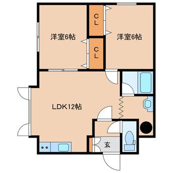 間取図 中の島ハイツ