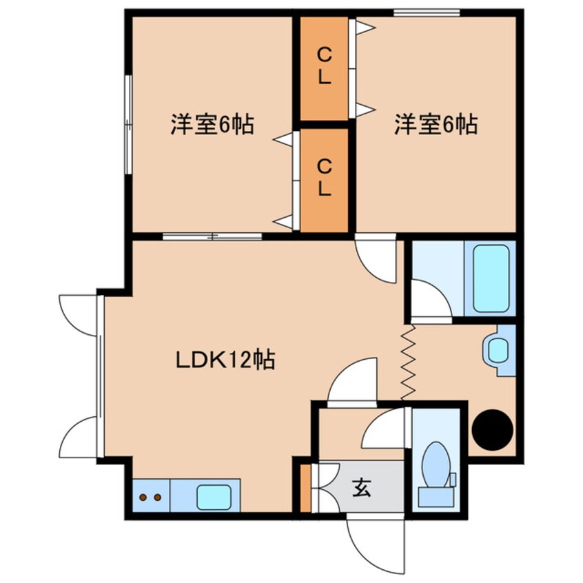 間取図 中の島ハイツ