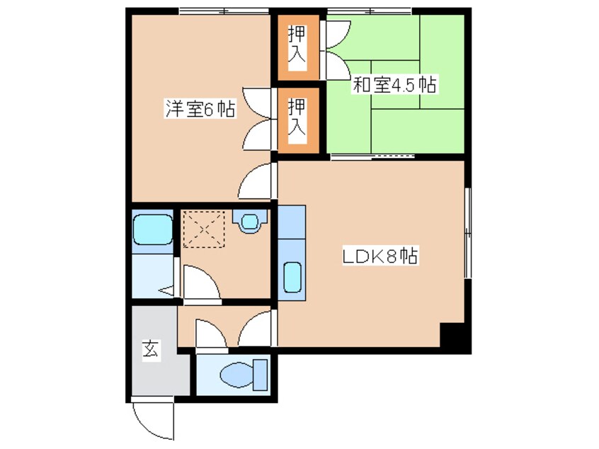 間取図 コーポつかさ