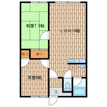 間取図 リヴィエール412C