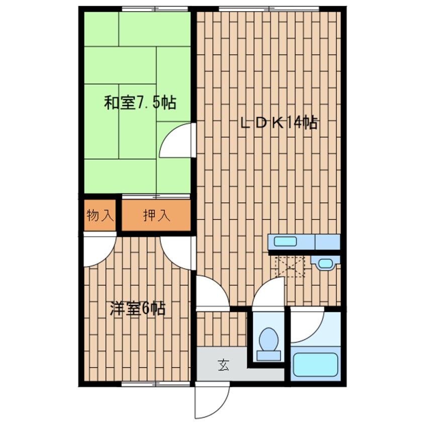 間取図 リヴィエール412C