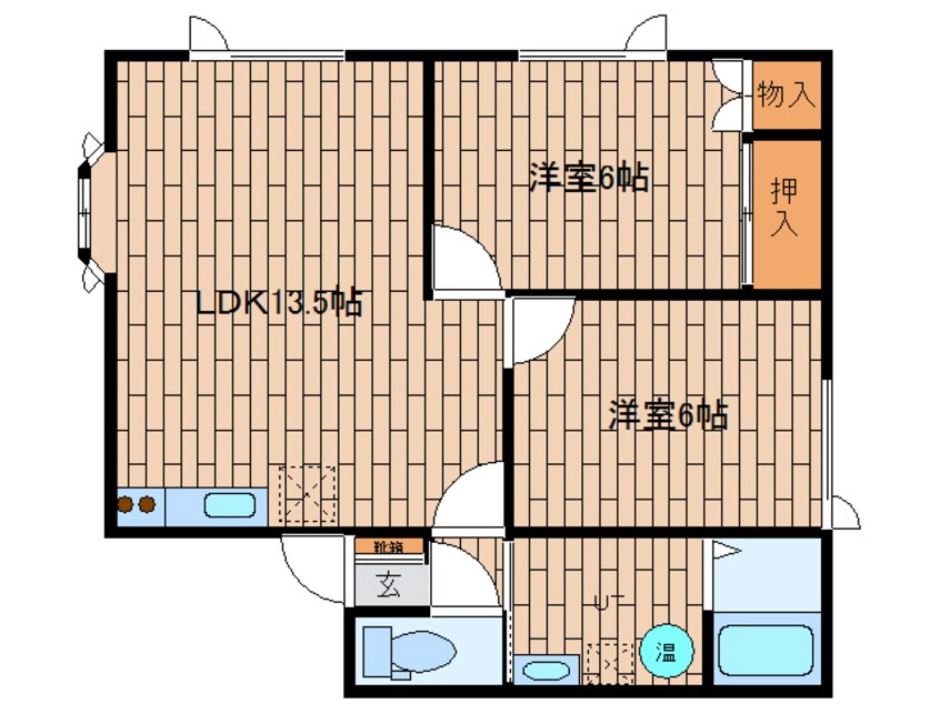 間取図 サンヒルズ南町