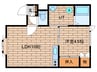 サンヒルズ南町 1LDKの間取り