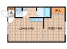 シティランド南町 1LDKの間取り