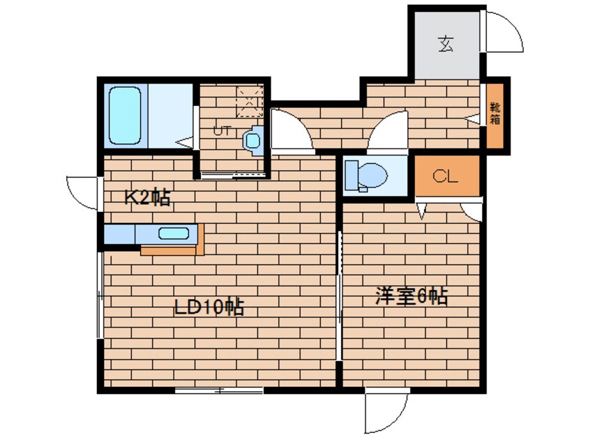 間取図 Ｉｗａｍｉｚａｗａ　ｆｒｏｎｔ