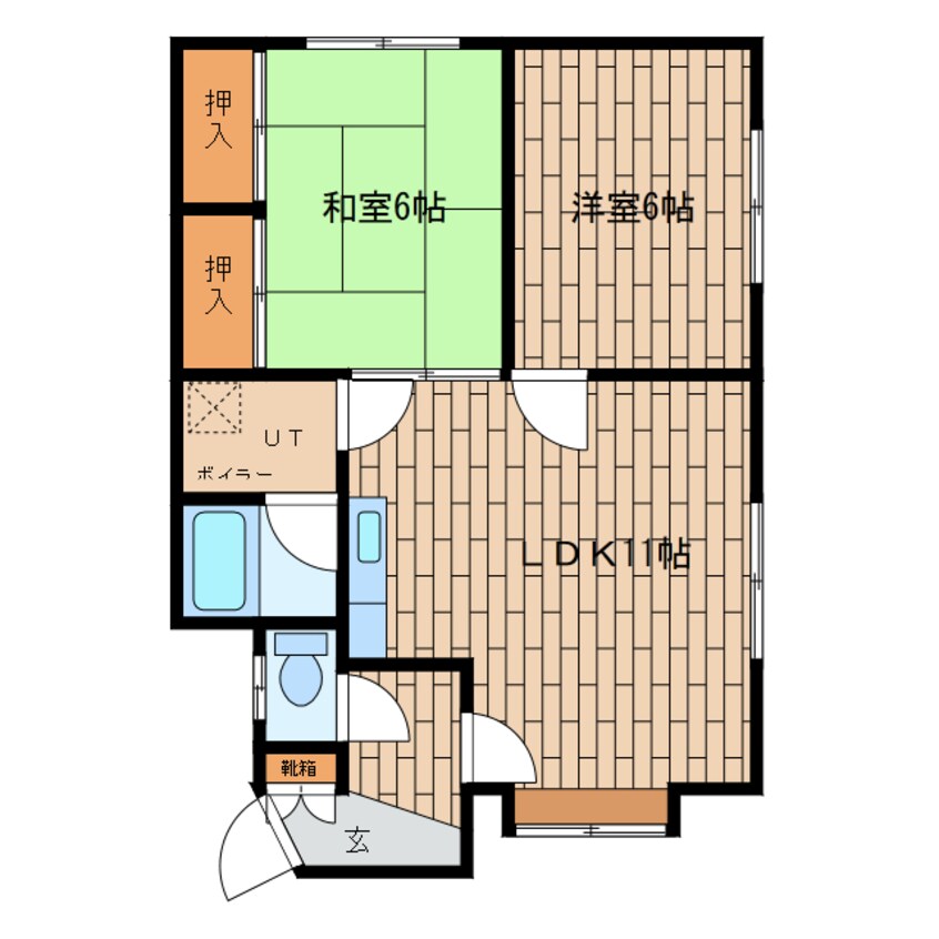 間取図 コーポ大和