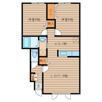 間取図 ル・シーニュ大和Ⅲ