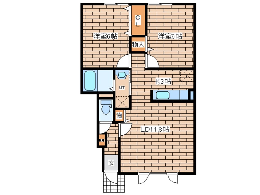 間取図 Savory Colline Ａ