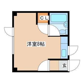 間取図 ワンルームマンション　エカポール