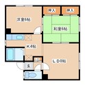 ハチヤハイツの間取図