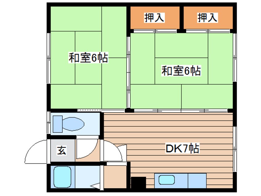 間取図 谷内マンションNo.1