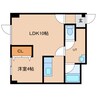 室蘭本線/由仁駅 徒歩8分 3階 築27年 1LDKの間取り