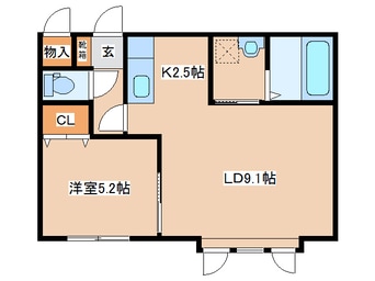 間取図 函館本線/美唄駅 徒歩3分 2階 築10年
