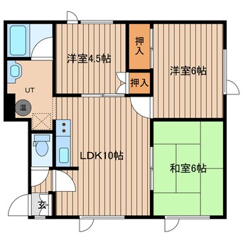 間取図 ウエストハイツＢ棟