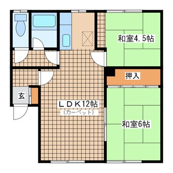 間取図 鉄北ハイツⅠ