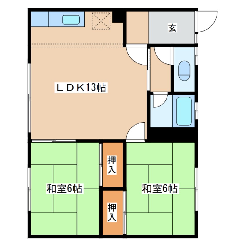 間取図 コーポマスダ