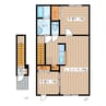 室蘭本線/栗山駅 徒歩32分 2階 築10年 2LDKの間取り