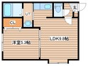 Ｍｓ岩見沢Ⅱの間取図