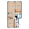 リアンⅡ 2LDKの間取り