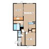 リアンⅡ 2LDKの間取り