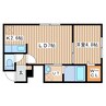 Ｍｕｇ岩見沢 1LDKの間取り