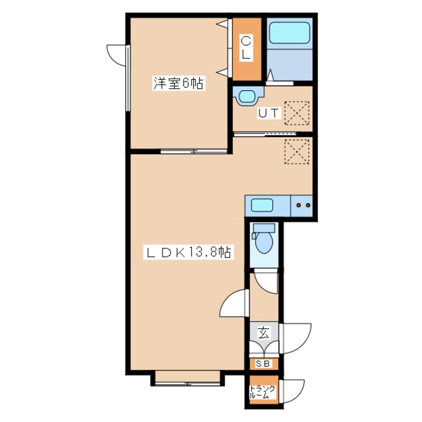 間取図 Ｅｌｅｇａｎｔ大和