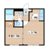 Zeruch (ゼルク) 1LDKの間取り
