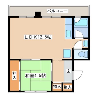 間取図 ビレッジハウス栗沢2号棟