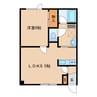 室蘭本線/栗山駅 徒歩8分 2階 築30年 1LDKの間取り