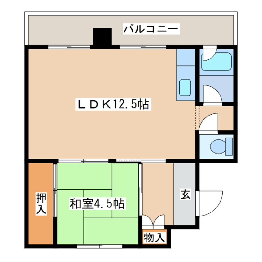 間取図 ビレッジハウス栗山2号棟