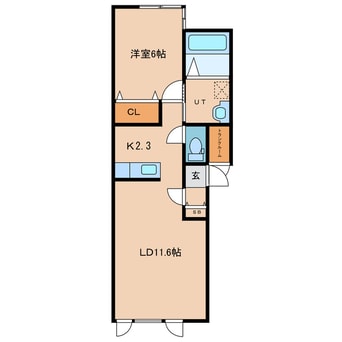 間取図 函館本線/岩見沢駅 徒歩6分 2階 築6年