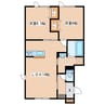 リアンⅤ 2LDKの間取り