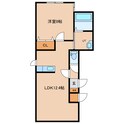 エムズラグザBの間取図