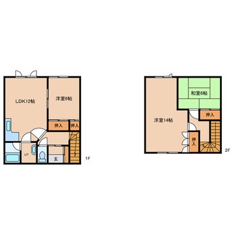 間取図 ヒルズ6.12