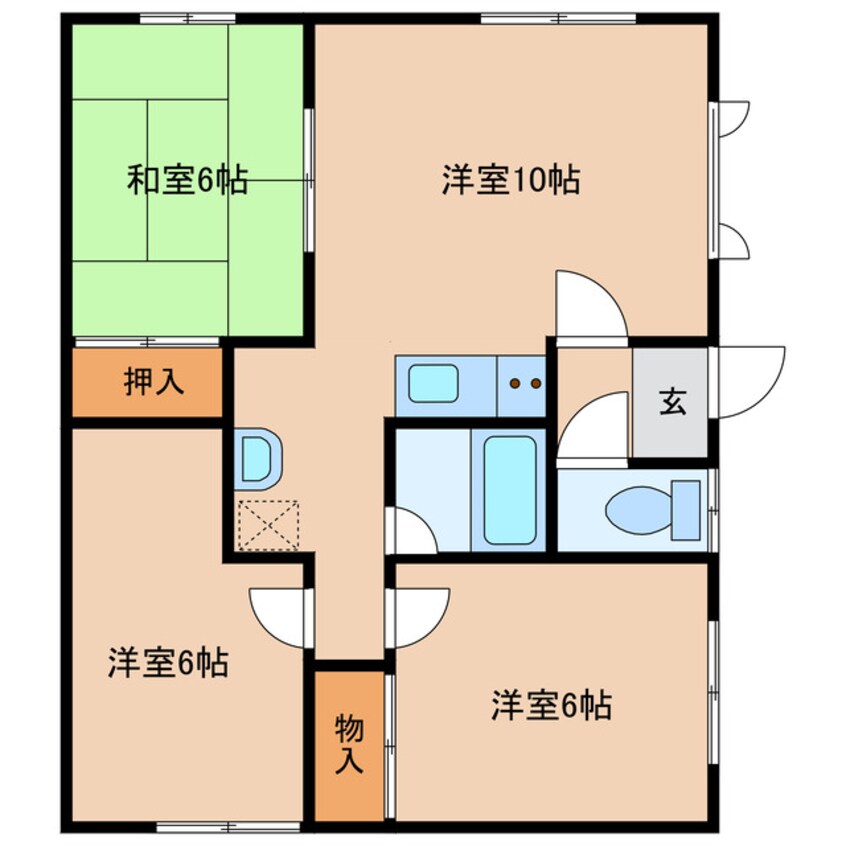 間取図 南ハイツ