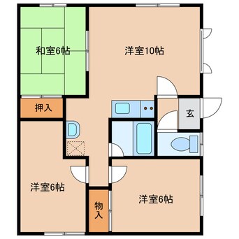 間取図 南ハイツ