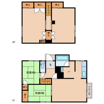 間取図 幌向北2条3丁目貸家