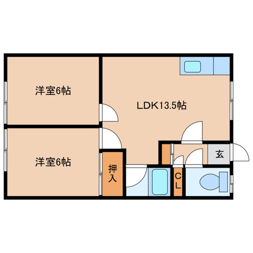 間取図 西部ハイツ