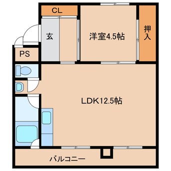 間取図 ビレッジハウス美園1号棟