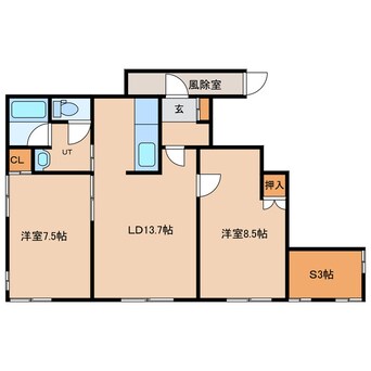 間取図 南町5条1丁目1棟2戸