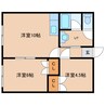 中田マンション 2LDKの間取り