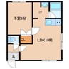アーバンⅣ　Ⅷ 1LDKの間取り