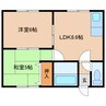 ハイツファミールⅡ 2LDKの間取り