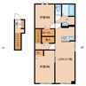 ビバアメニティ 2LDKの間取り