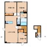 アーデルハイツA 3LDKの間取り