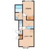 ベルクレスト　B 1LDKの間取り