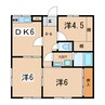 常磐線（東北地方）/相馬駅 徒歩16分 1階 築26年 3DKの間取り