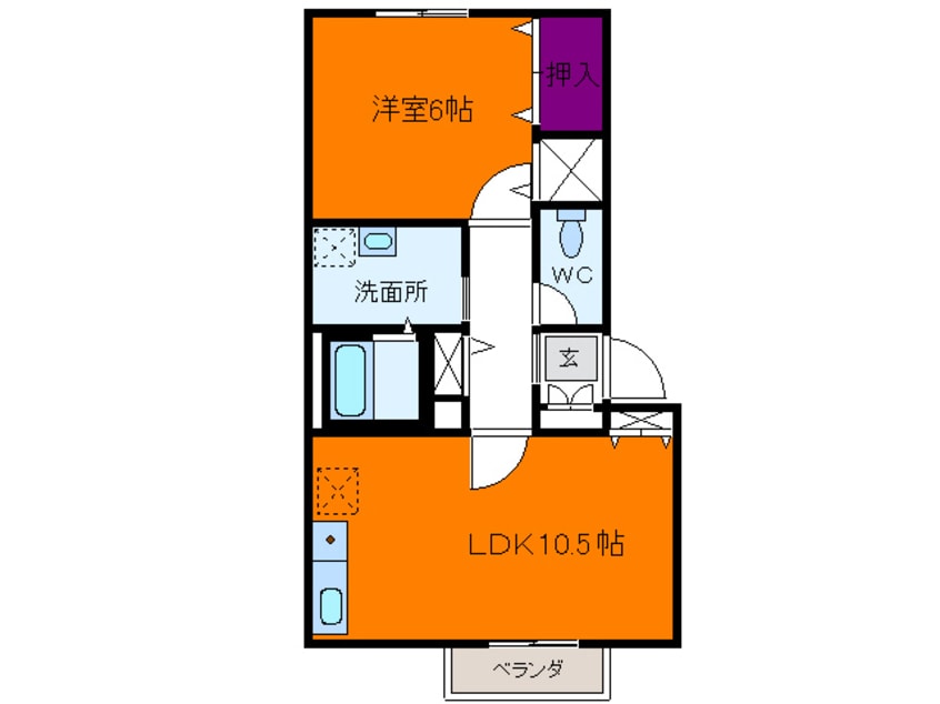 間取図 常磐線（東北地方）/相馬駅 徒歩16分 1階 築25年