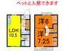 常磐線（東北地方）/相馬駅 徒歩7分 1-2階 築18年 2LDKの間取り